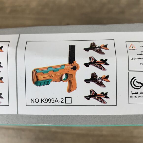 Bubble Plane Toy, Ejection Model Foam with 8 Pcs Glider Launcher, Outdoor - Picture 5 of 12